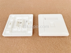 Factory Price 86x86mm American style 1 port RJ45 network wall faceplate from China Manufactuer for Sale