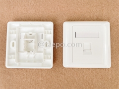 Factory Price 86x86mm American style 1 port RJ45 network wall faceplate from China Manufactuer for Sale