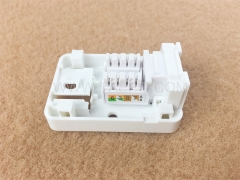 CAT5E 8P8C 1 port surface mount box with keystone jack with RoHS Certificate from China Manufacturer TAEPO for Sale