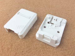 CAT5E 8P8C 1 port surface mount box with keystone jack with RoHS Certificate from China Manufacturer TAEPO for Sale