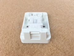 CAT5E 8P8C 1 port surface mount box with keystone jack with RoHS Certificate from China Manufacturer TAEPO for Sale