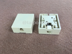 CAT3 telephone wire connection box with 6P4C RJ11 jack with RoHS Certificate from China Manufacturer TAEPO for Sale