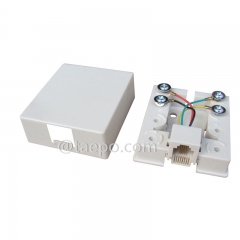 CAT3 telephone wire connection box with 6P4C RJ11 jack with RoHS Certificate from China Manufacturer TAEPO for Sale