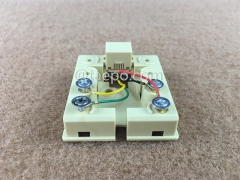 CAT3 telephone wire connection box with 6P4C RJ11 jack with RoHS Certificate from China Manufacturer TAEPO for Sale