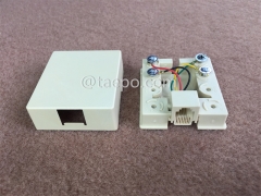 CAT3 telephone wire connection box with 6P4C RJ11 jack with RoHS Certificate from China Manufacturer TAEPO for Sale