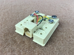 CAT3 telephone wire connection box with 6P4C RJ11 jack with RoHS Certificate from China Manufacturer TAEPO for Sale