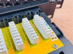 19 inch server rack 1U 48 port CAT5E RJ45 network patch panel with cable bracket from China Manufacturer TAEPO for Sale