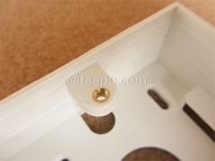 86x86 wall Back box compatible with faceplate from China manufacturer TAEPO for Sale