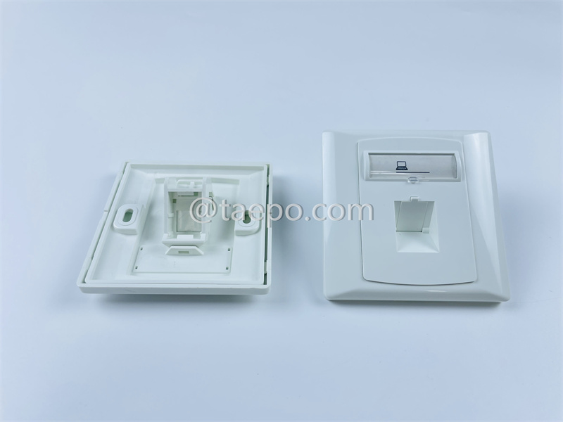 1-port faceplate, 86x86mm, German style