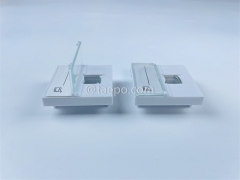 French style 1 port faceplate insert for telephone or network keystone jack from China manufacturer TAEPO for Sale