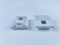 French style 1 port faceplate insert for telephone or network keystone jack from China manufacturer TAEPO for Sale