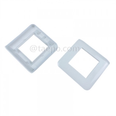 80x80mm French style network Faceplate frame Compatible with metal bracket and insert from China manufacturer for Sale