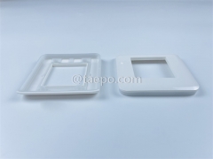 80x80mm French style network Faceplate frame Compatible with metal bracket and insert from China manufacturer for Sale