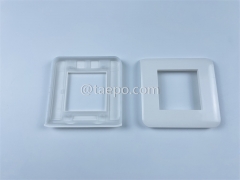 80x80mm French style network Faceplate frame Compatible with metal bracket and insert from China manufacturer for Sale