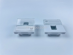 French style 1 port faceplate insert for telephone or network keystone jack from China manufacturer TAEPO for Sale