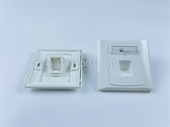86x86mm German style 1 port network faceplate from China Manufacturer TAEPO for Sale
