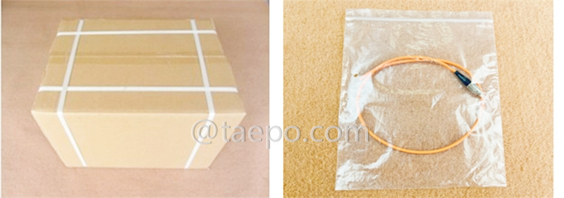 Packing Picture for Multimode OM2 simplex FC UPC 3mm Fiber optic pigtail