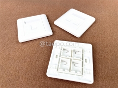 86x86mm American style 4 port RJ45 wall network face plate from China Factory for Sale