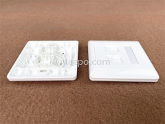 86x86mm American style 2 port RJ45 double network wall faceplate from China Manufacturer for Sale