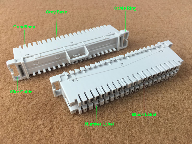illustration for 10 pairs LSA connection module