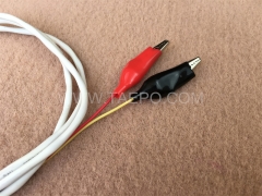 2-pole BRCP connection cord, test plug to alligator clip, 1.5m