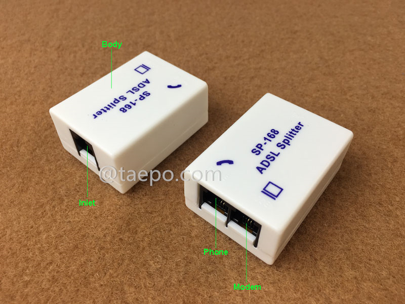Illustration pictures for CPE ADSL splitter