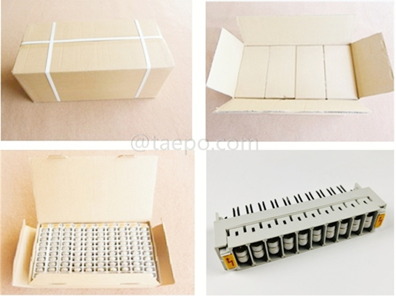 Packing pictures for 10 pairs 3-pole over-voltage protection magazine