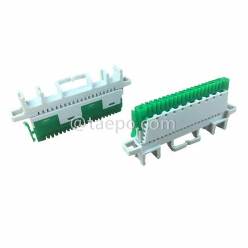 10 pairs super compact profile connection module with wire guide