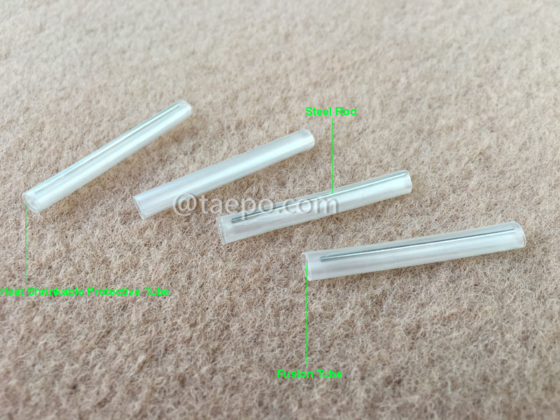 Illustration pictures for Heat shrink sleeves, bow-type cable, 40mm in length