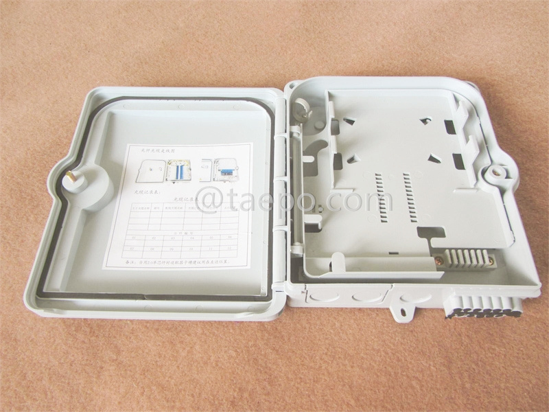 Fiber splitter box (FSB), outdoor, SC, 8 fibers, plastic housing, 230x195x60mm, without casette PLC splitters