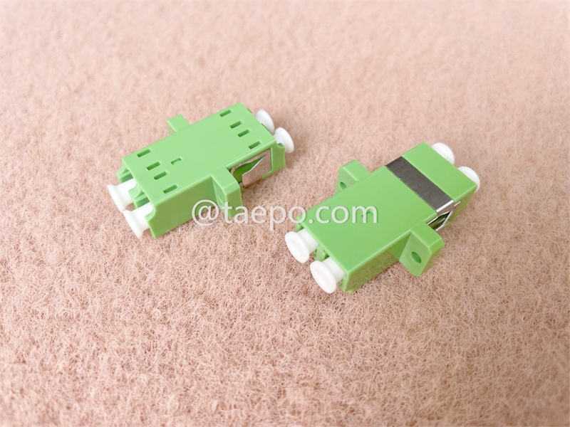 Fiber optic adapter, singlemode, duplex, LC/APC-LC/APC