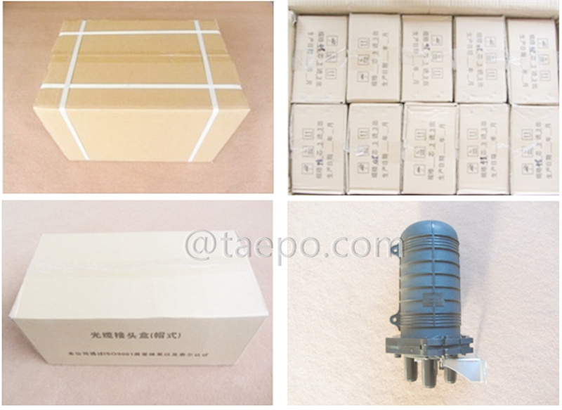 Packing pictures for Fiber optic splice closure (FOSC), vertical type, heat shrink sealing , 48 fibers