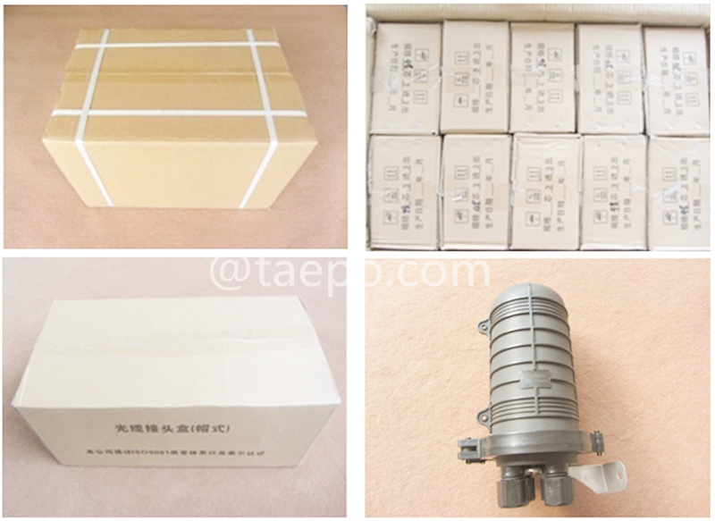 Packing pictures for Fiber optic splice closure (FOSC), vertical type, mechanical sealing , 48 fibers