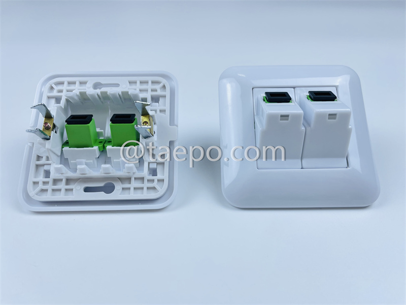 Fiber outlet SC/APC duplex