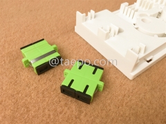 Fiber termination box (FTB), indoor, SC, 4 fibers, plastic housing