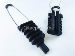 Anchor clamp, cable dia 4.5-9mm, L260mm, steel with nickel plating, 4kN