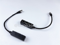 RJ45 coupler 3 inputs 1 output