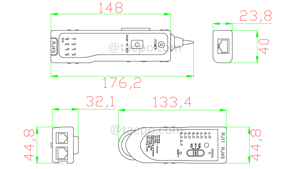 Drawing for Multifunction wire tracker