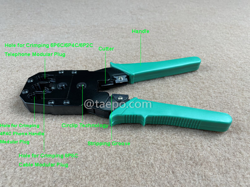 Illustration pictures for Crimping tool, 4P/6P/8P