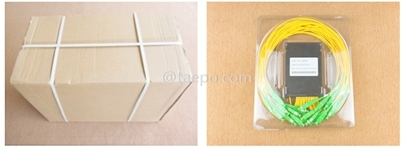 Packing pictures for Fiber optic splitter, PLC, plastic case,1x32, with SC/APC connector