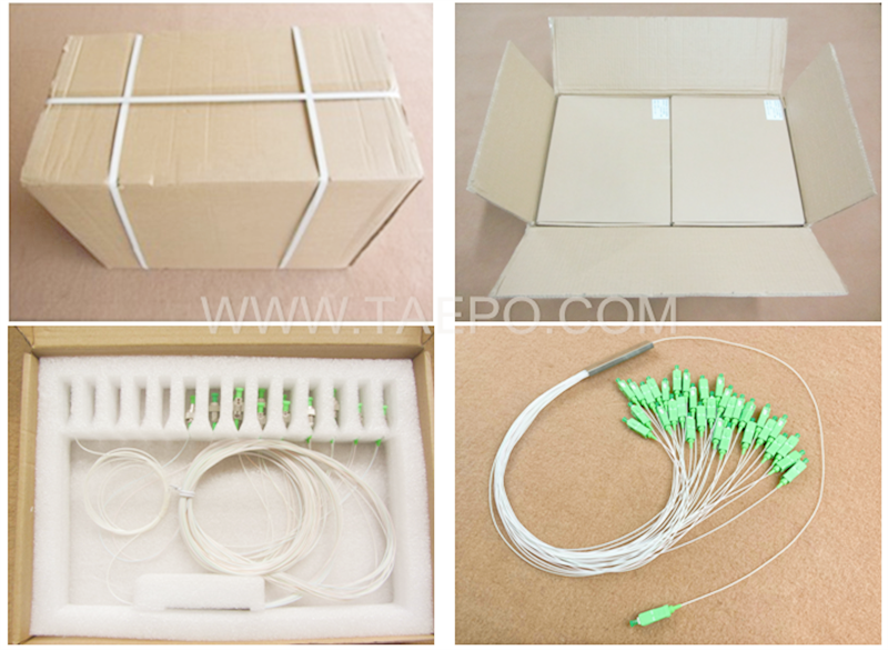 Packing pictures for Fiber optic splitter, PLC, steel tube, 1x32, with SC/APC connector