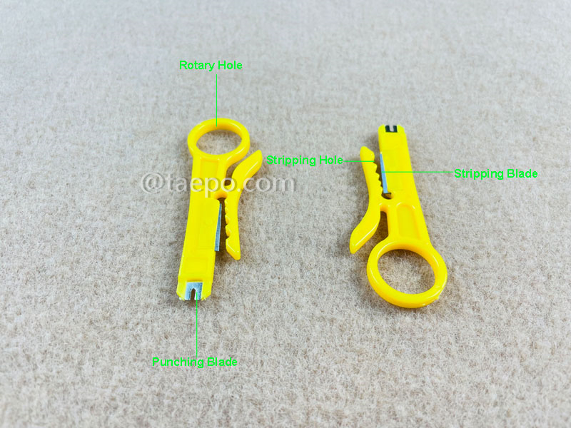Illustration pictures for LAN cable stripper