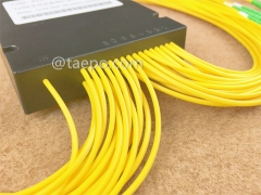 Fiber optic splitter, PLC, plastic case, G657A, 1x32, 2mm loose tube, 1m, with SC/APC connector